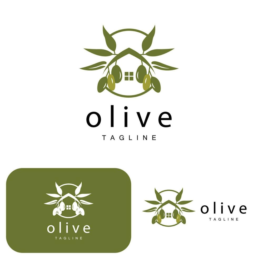 olive logo, olive pétrole plante vecteur, Naturel à base de plantes santé médicament conception, illustration modèle icône vecteur