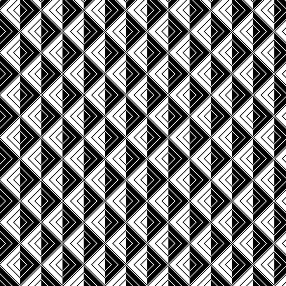 abstrait géométrique noir blanc carré modèle. vecteur