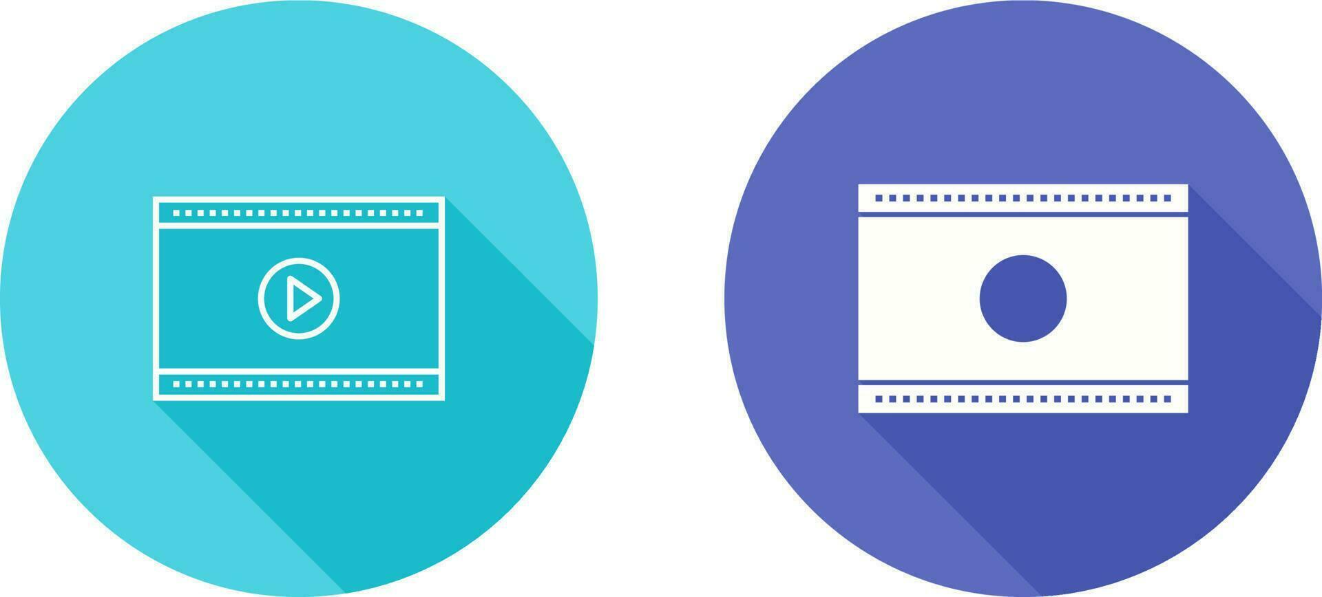 icône de vecteur de lecteur vidéo