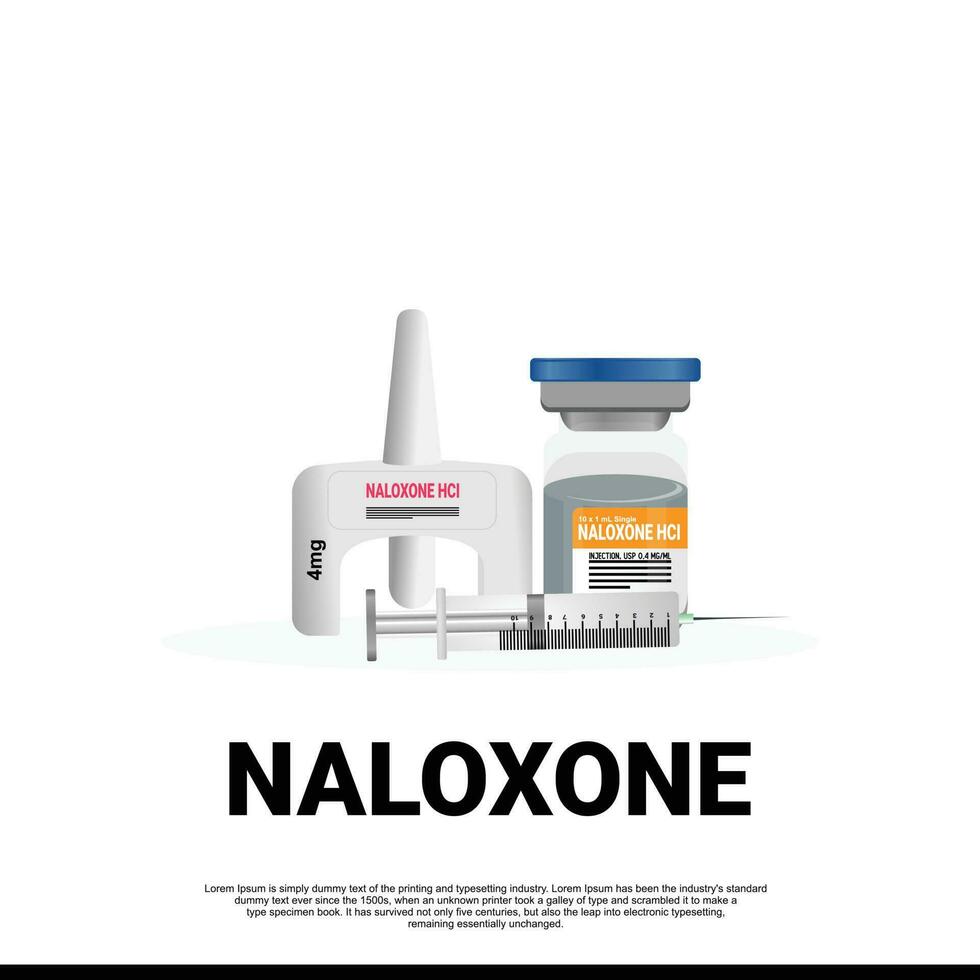 naloxone médicament utilisé à bloquer le effets de opioïdes des médicaments vecteur