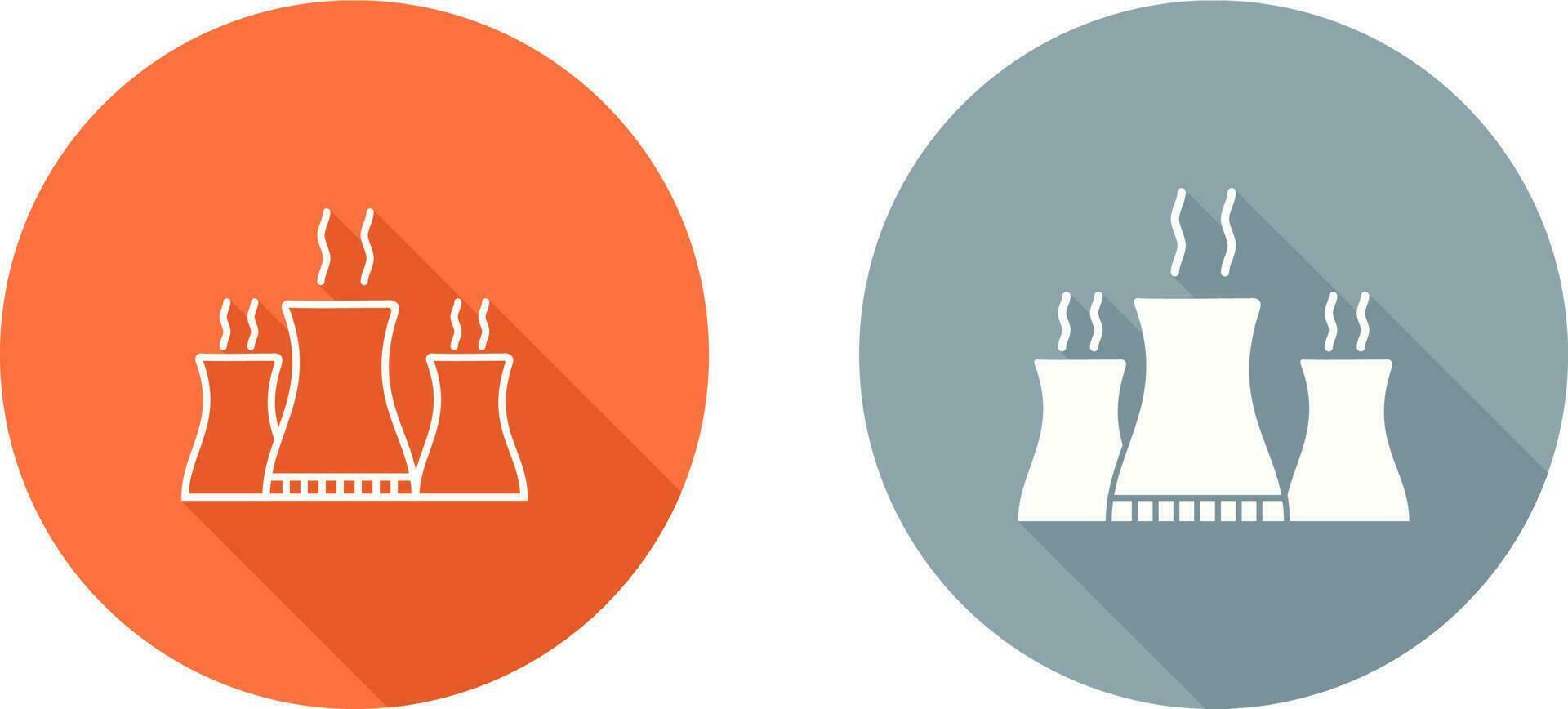 icône de vecteur de centrale nucléaire