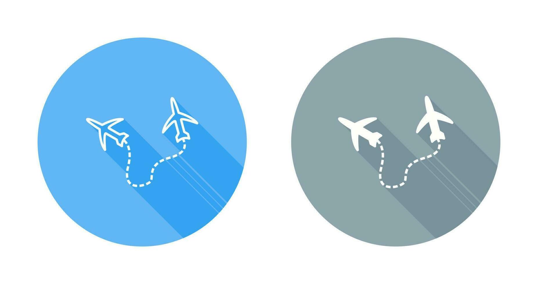 icône de vecteur de vols de voyage rond