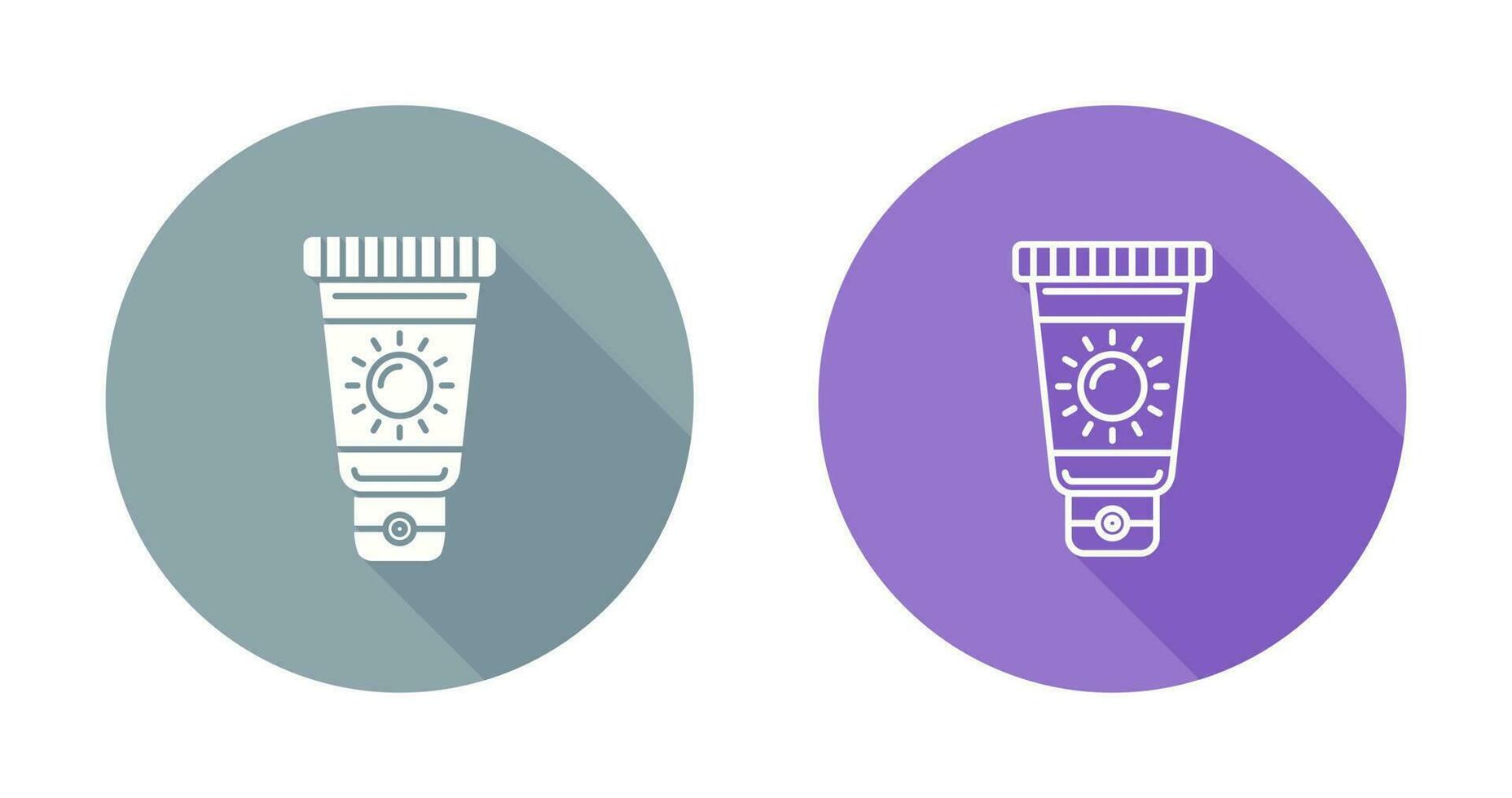 icône de vecteur de crème solaire
