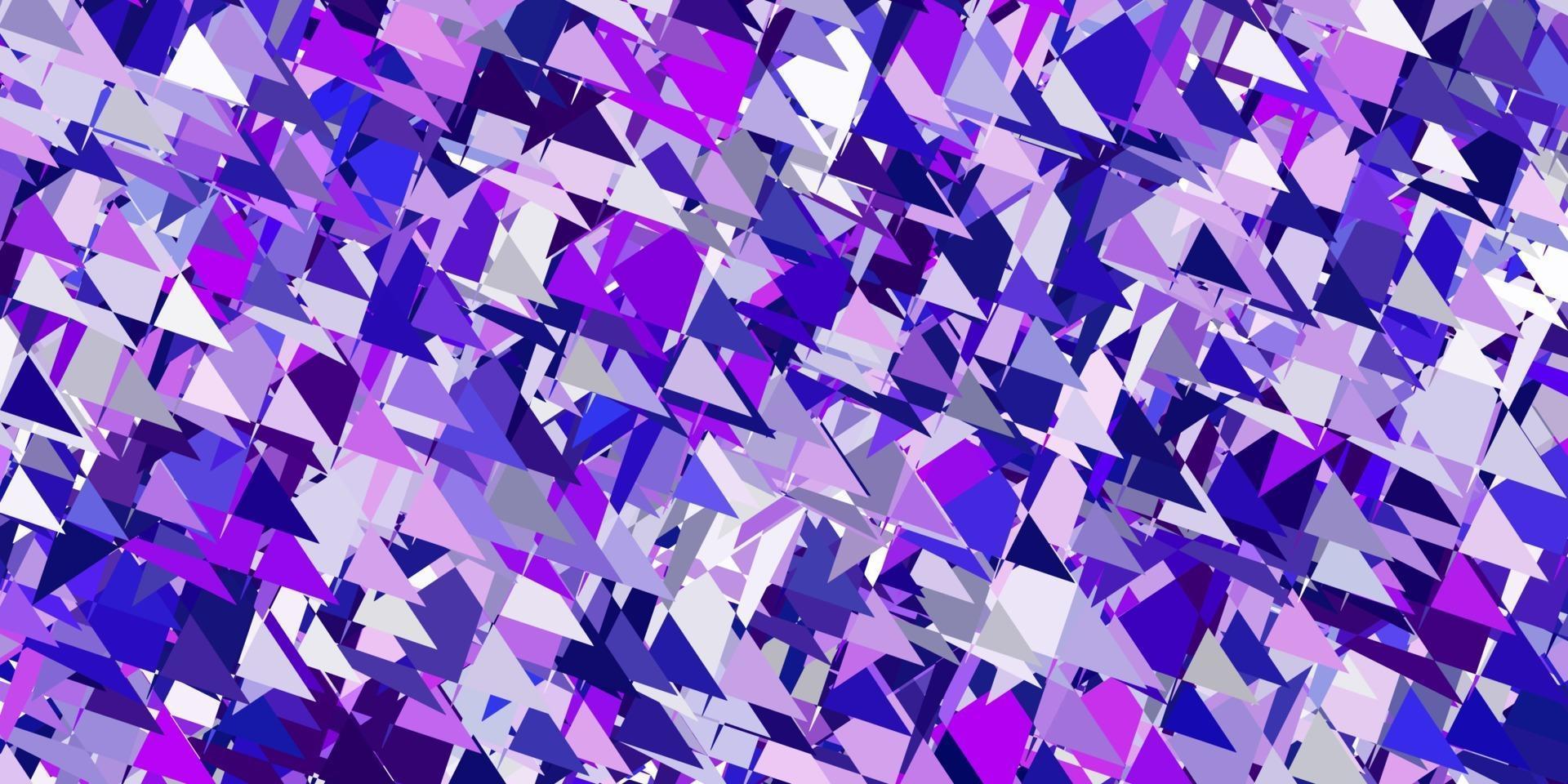 disposition de vecteur violet clair, rose avec des formes triangulaires.