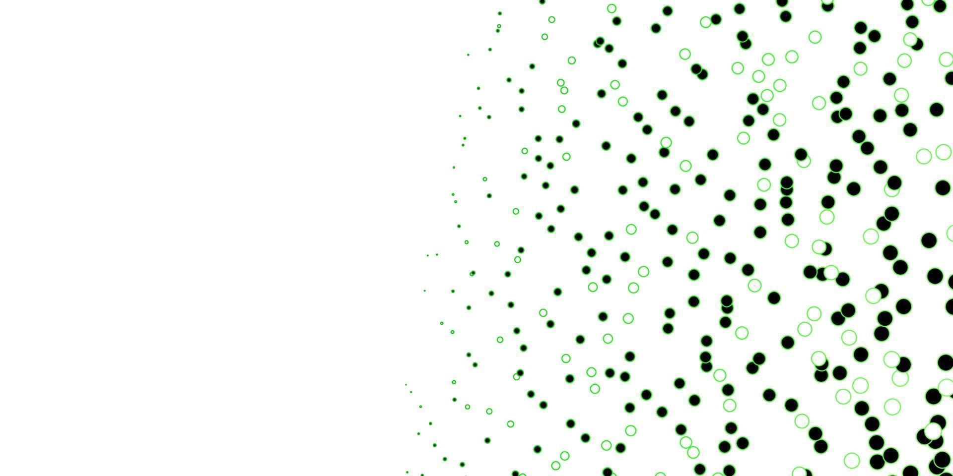 disposition de vecteur vert foncé avec des formes de cercle.
