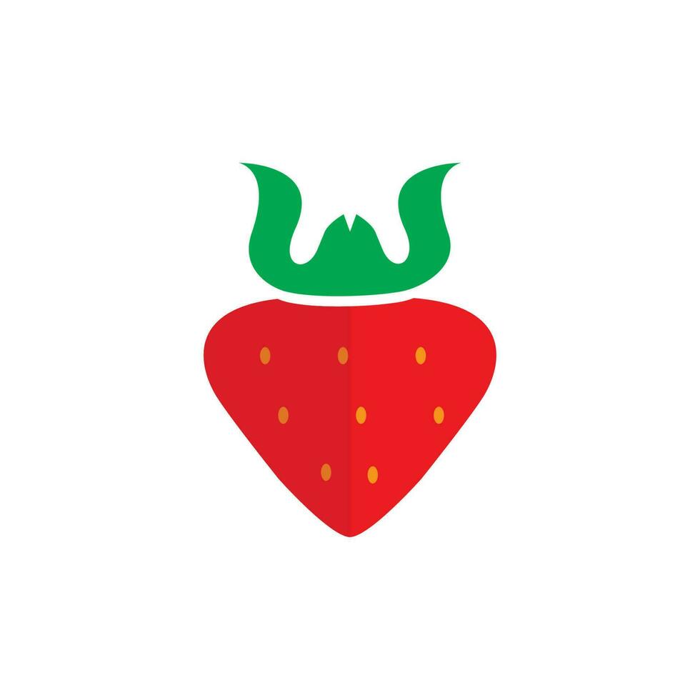 Créatif viking fraise logo vecteur