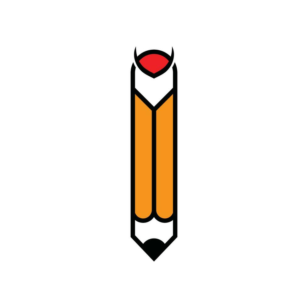 logo crayon créatif vecteur