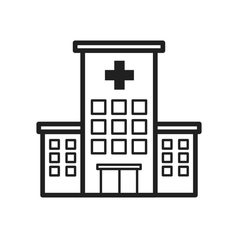 hôpital icône vecteur conception illustration