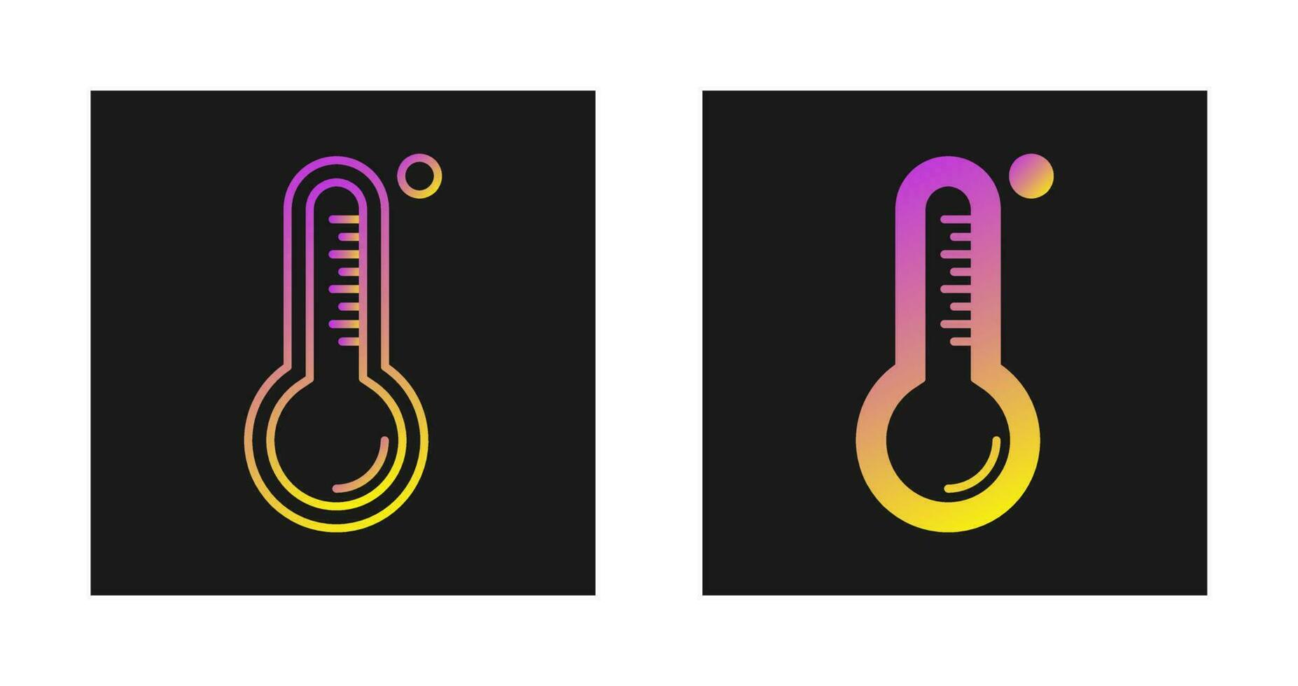 icône de vecteur de thermomètre