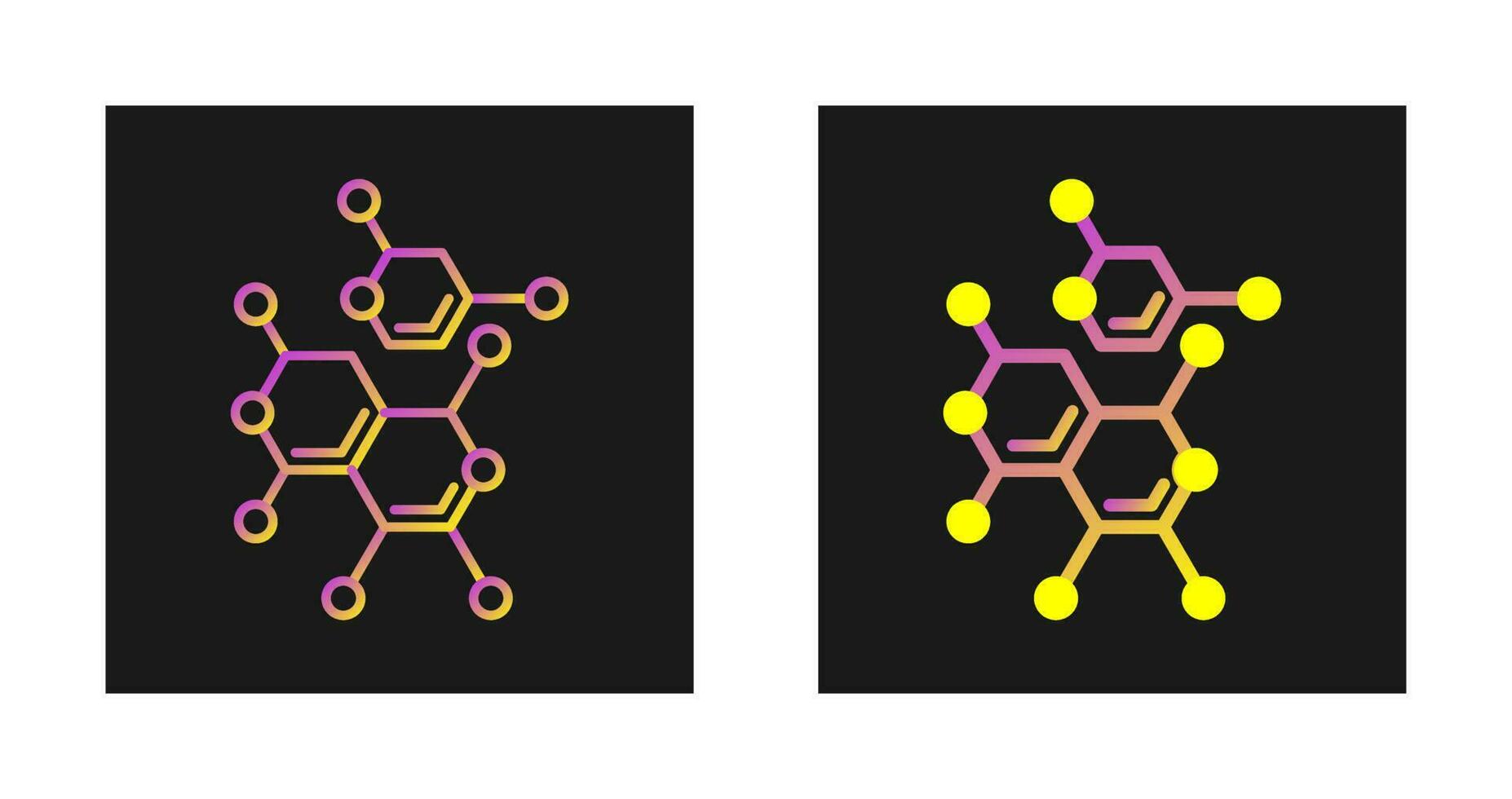 icône de vecteur de molécules