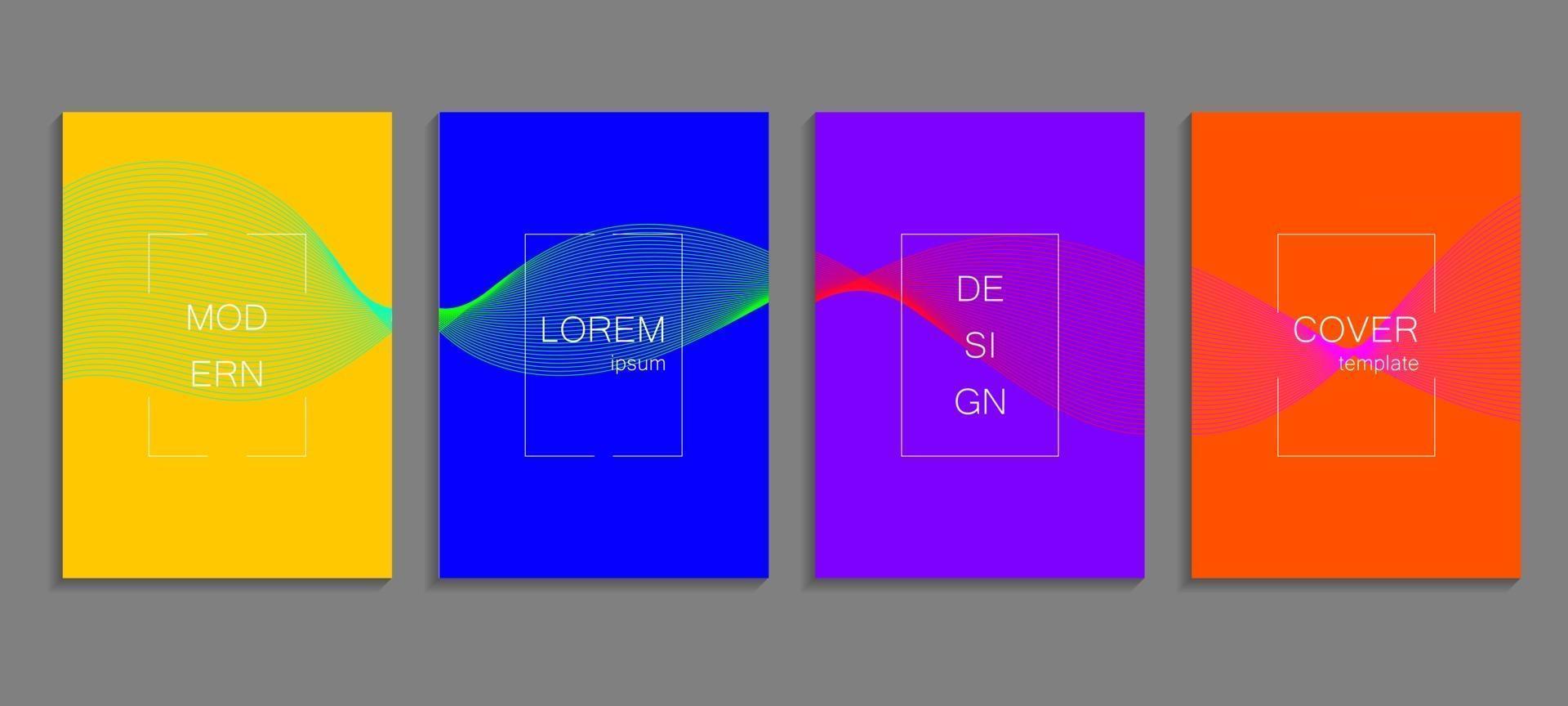 modèle de conception de couverture de demi-teinte vecteur abstrait minimal