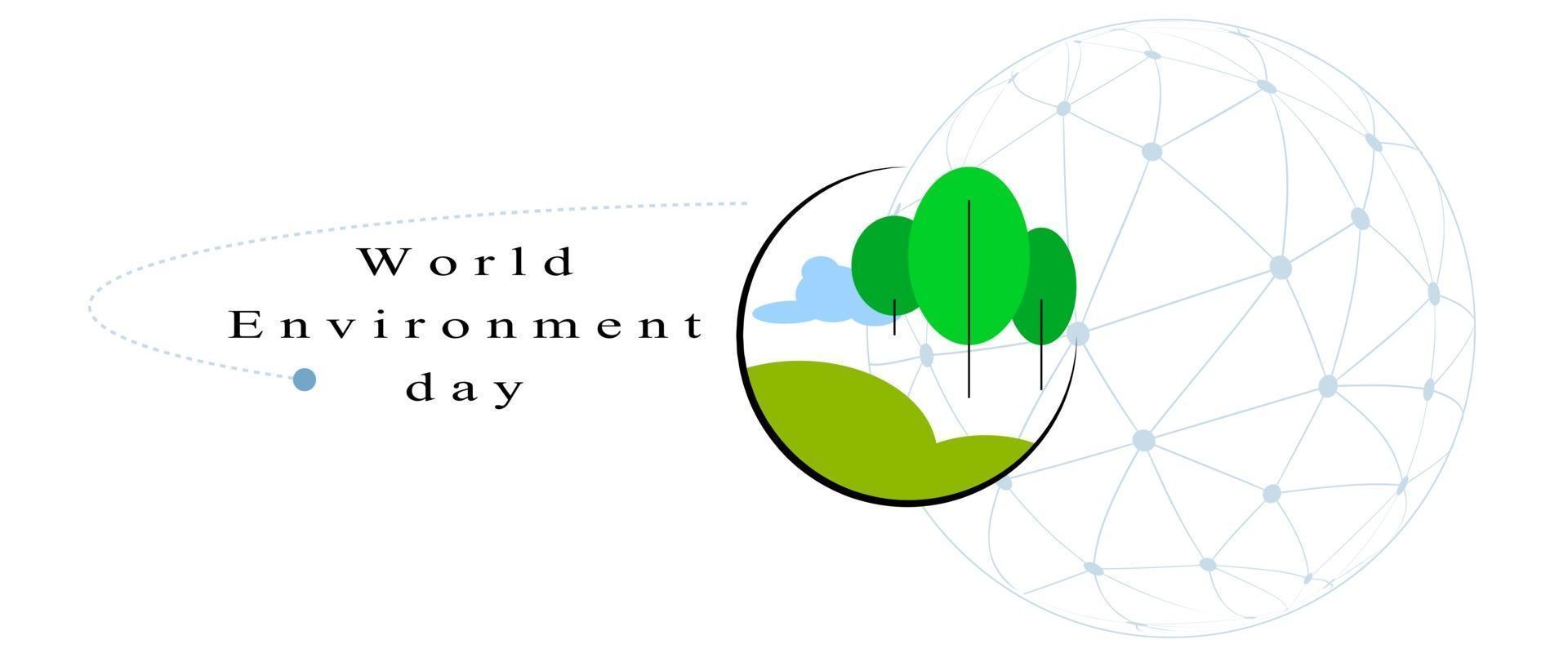 journée mondiale de l'environnement vecteur