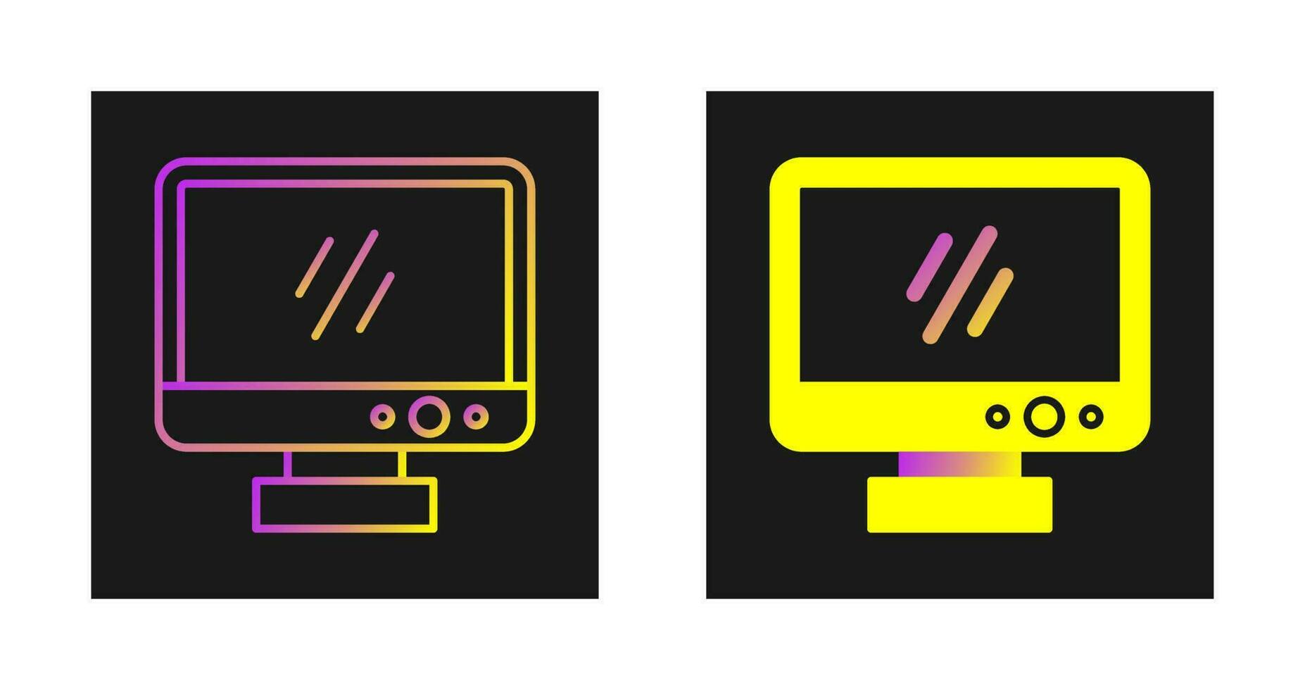 icône de vecteur de moniteur