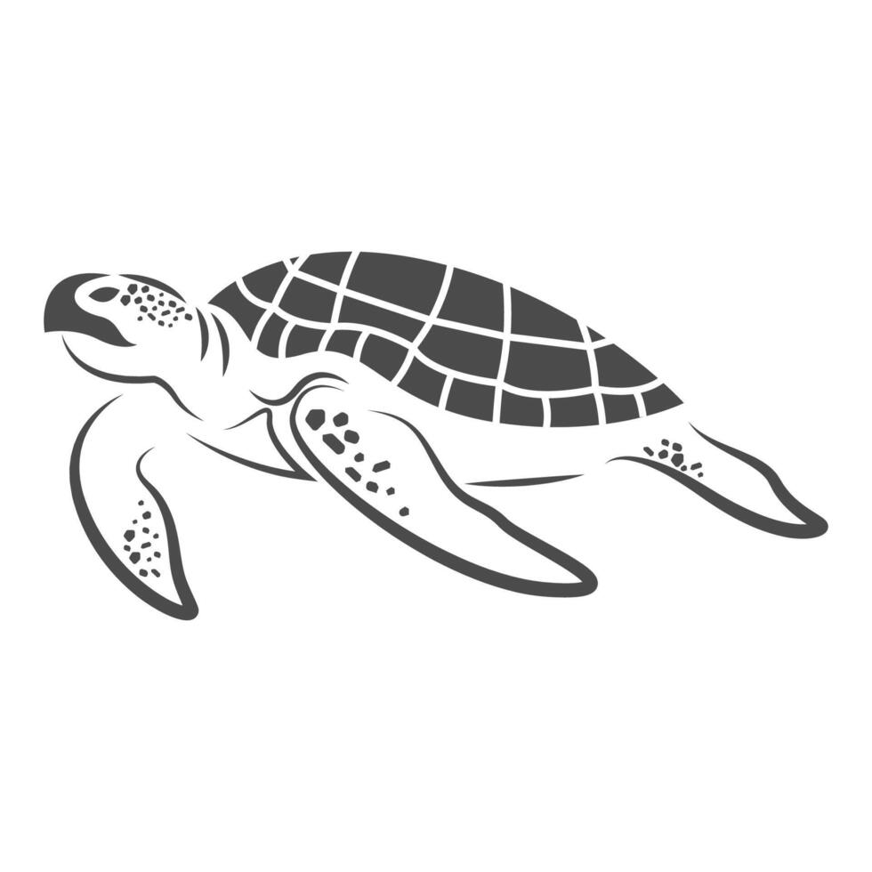 tortue logo icône conception vecteur