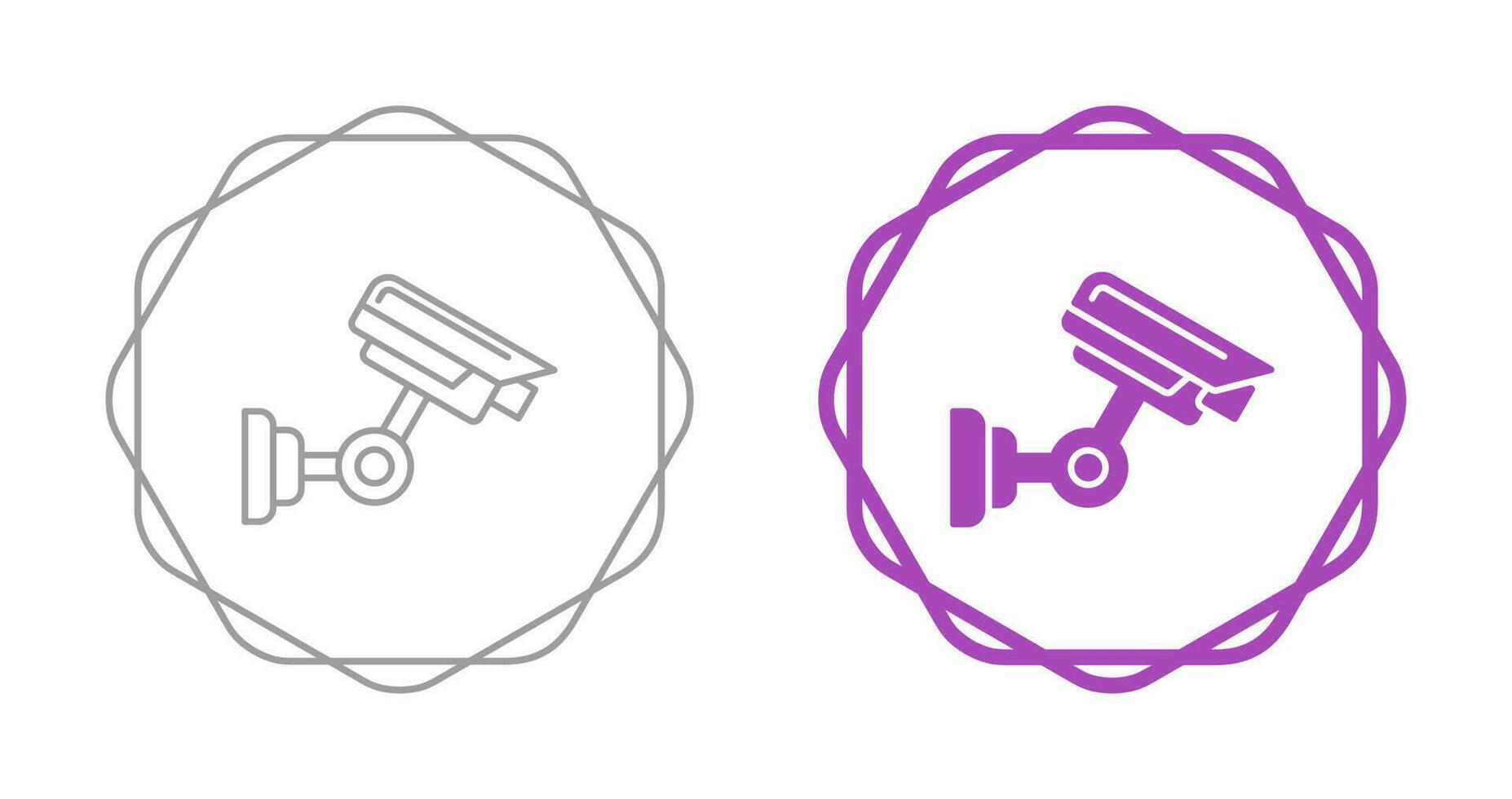 icône de vecteur de vidéosurveillance