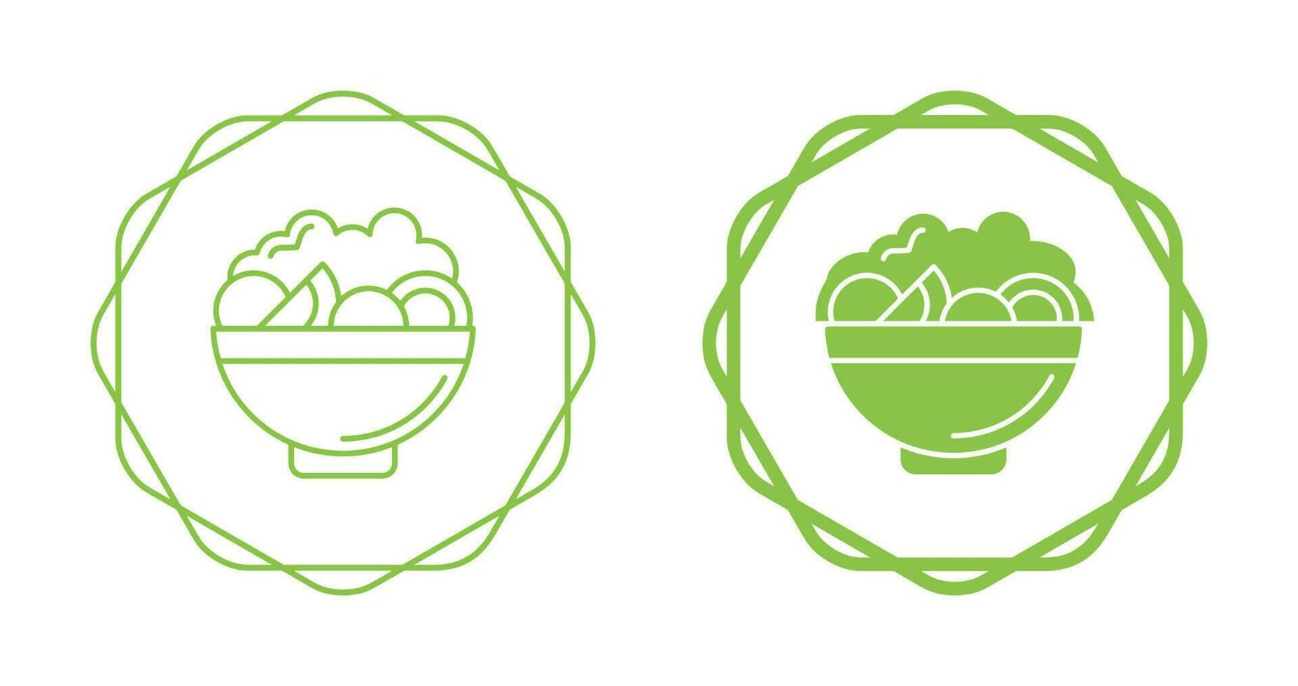 icône de vecteur de salade
