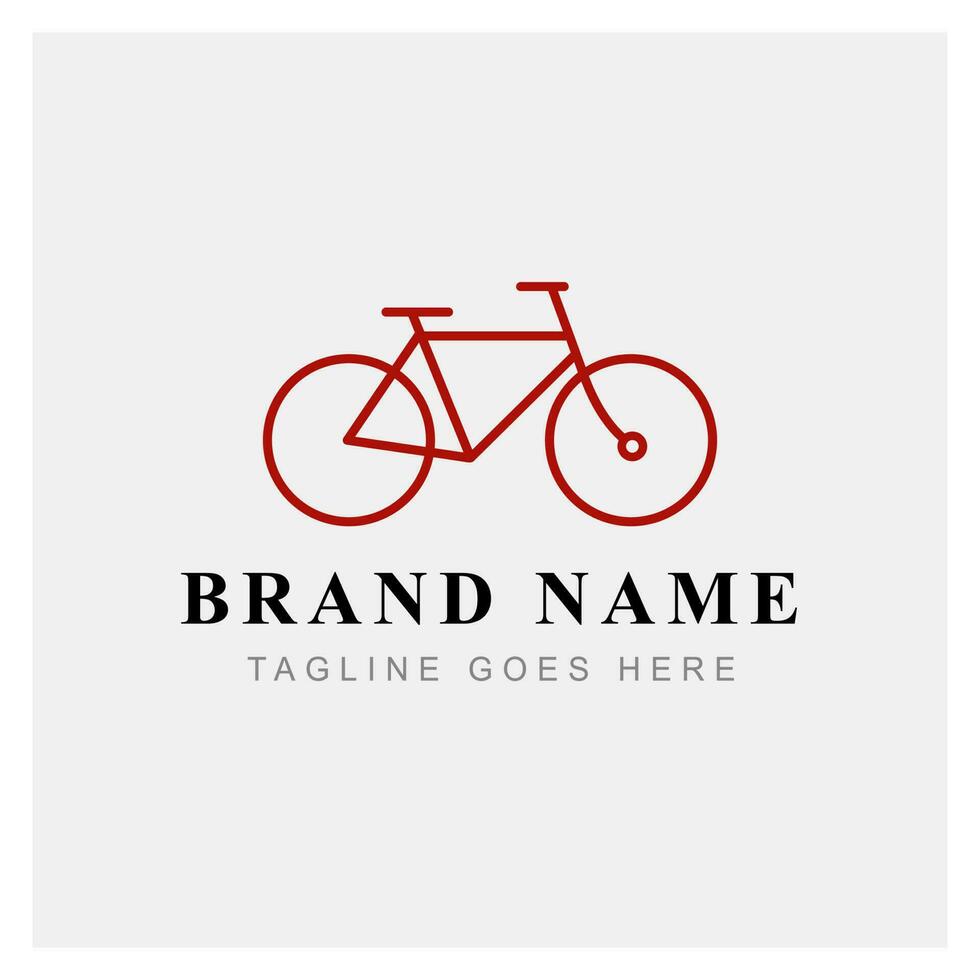 vélo logo plat vecteur conception