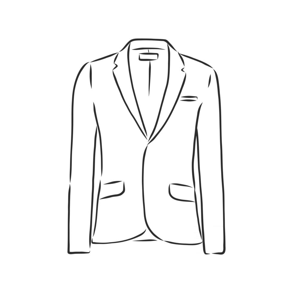 illustration vectorielle vêtements de veste pour hommes dans le style de l & # 39; entreprise illustration vectorielle mens veste à double boutonnage vecteur