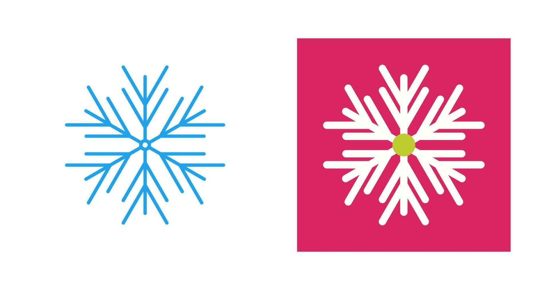 icône de vecteur de flocon de neige