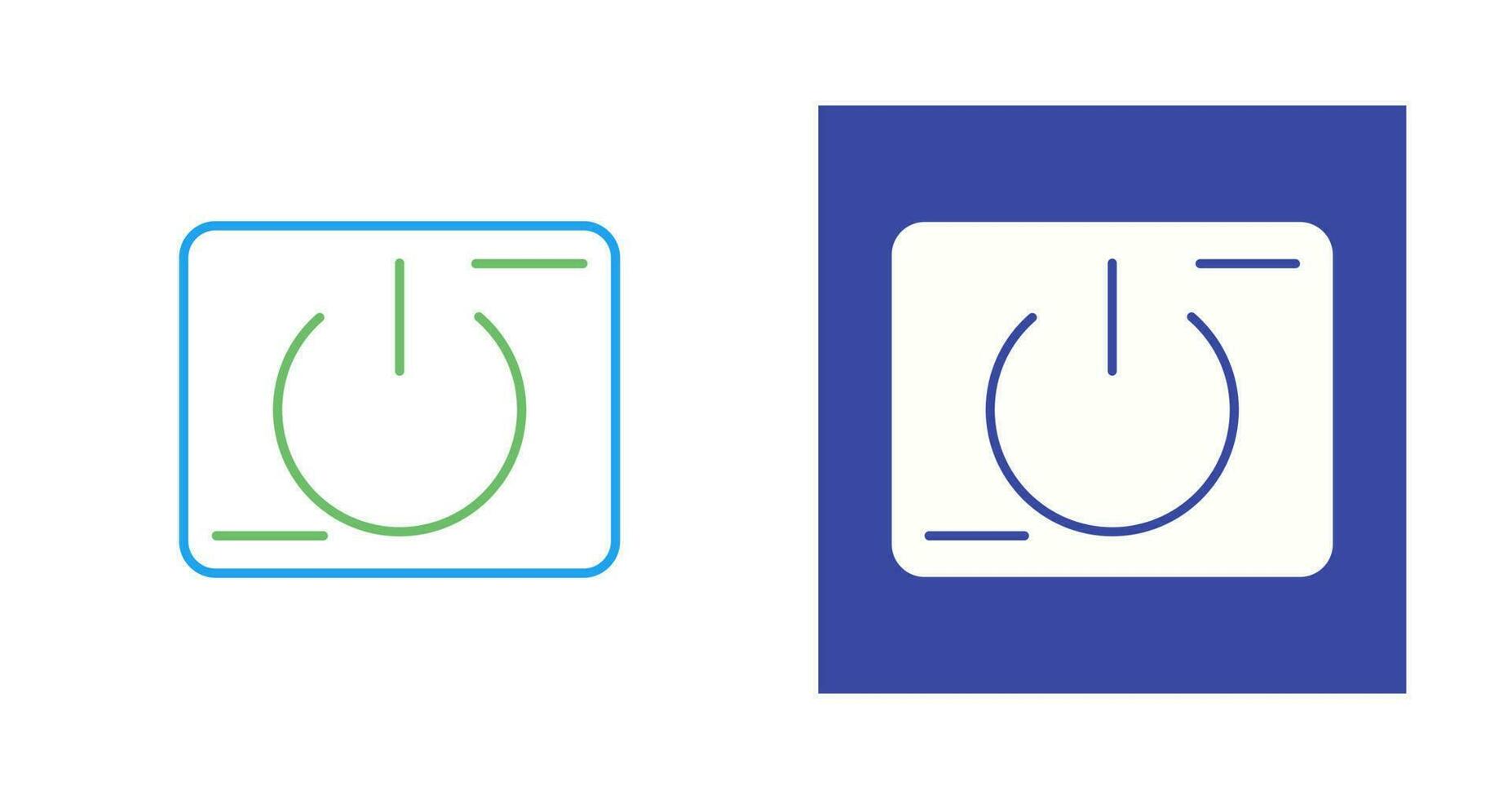 icône de vecteur de bouton d'alimentation