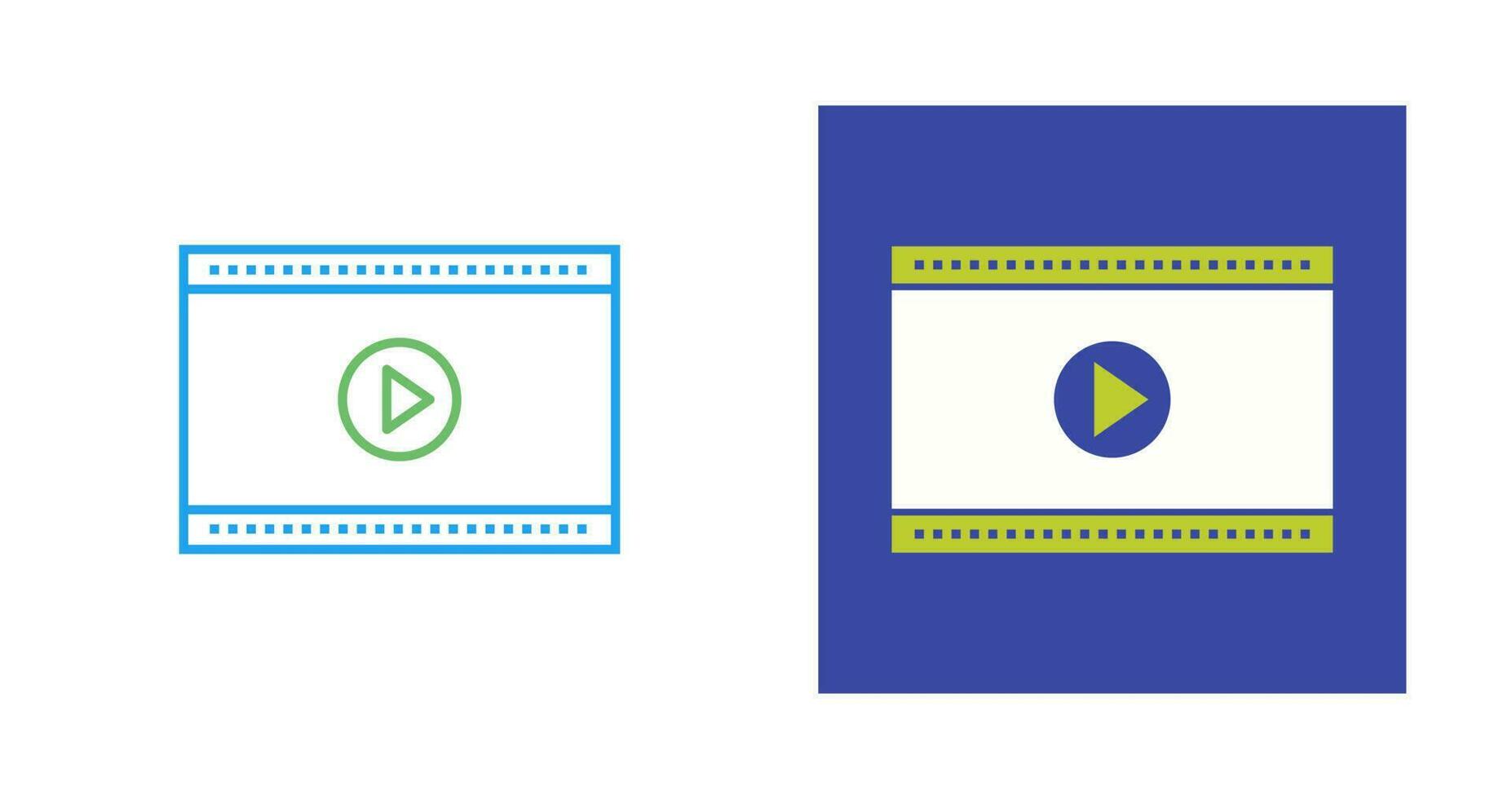 icône de vecteur de lecteur vidéo