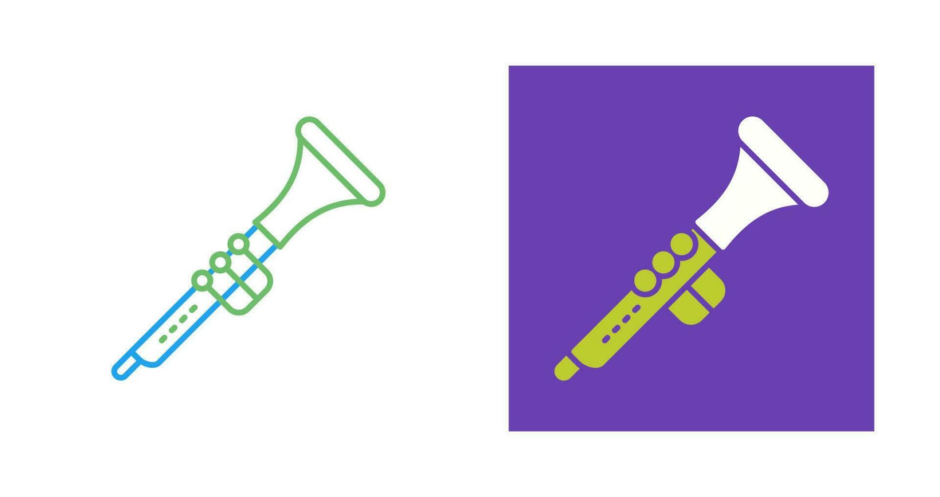 icône de vecteur de clarinette