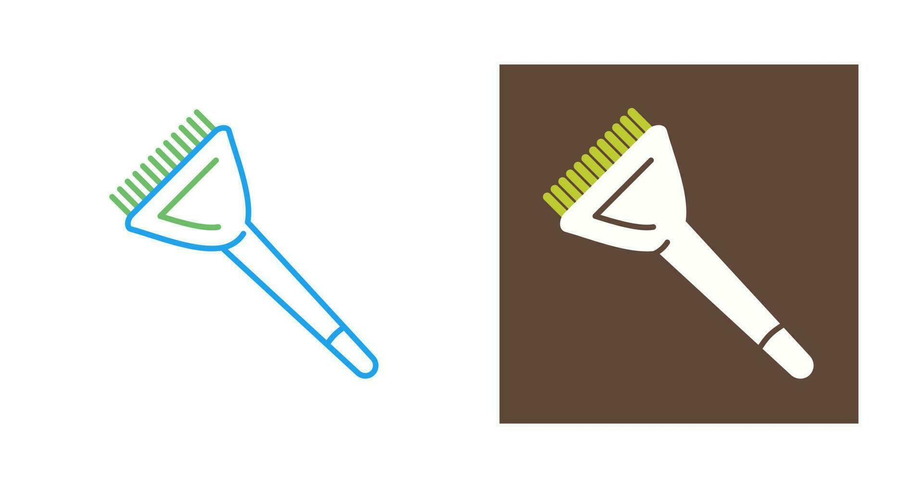 icône de vecteur de brosse de teinture pour les cheveux
