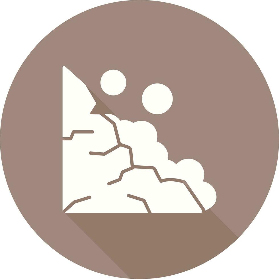icône de vecteur de glissement de terrain