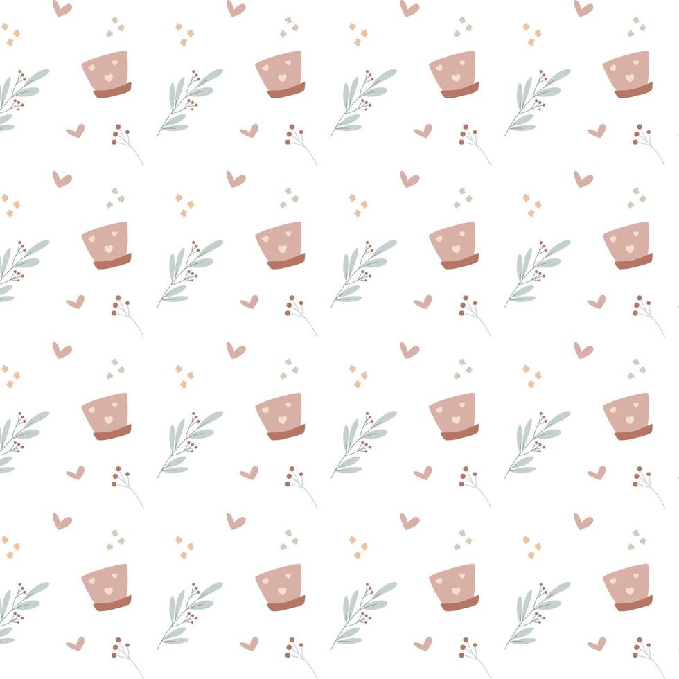 motif floral sans soudure avec des branches et des renoncules vector illustration fond simple de fleurs pour papier peint enveloppes de tissu fond blanc isolé