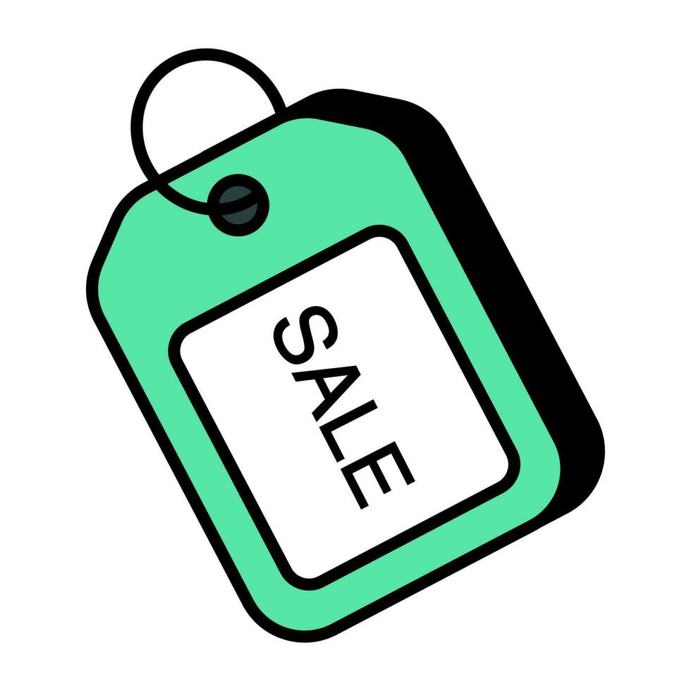 icône de conception unique de l'étiquette de vente vecteur