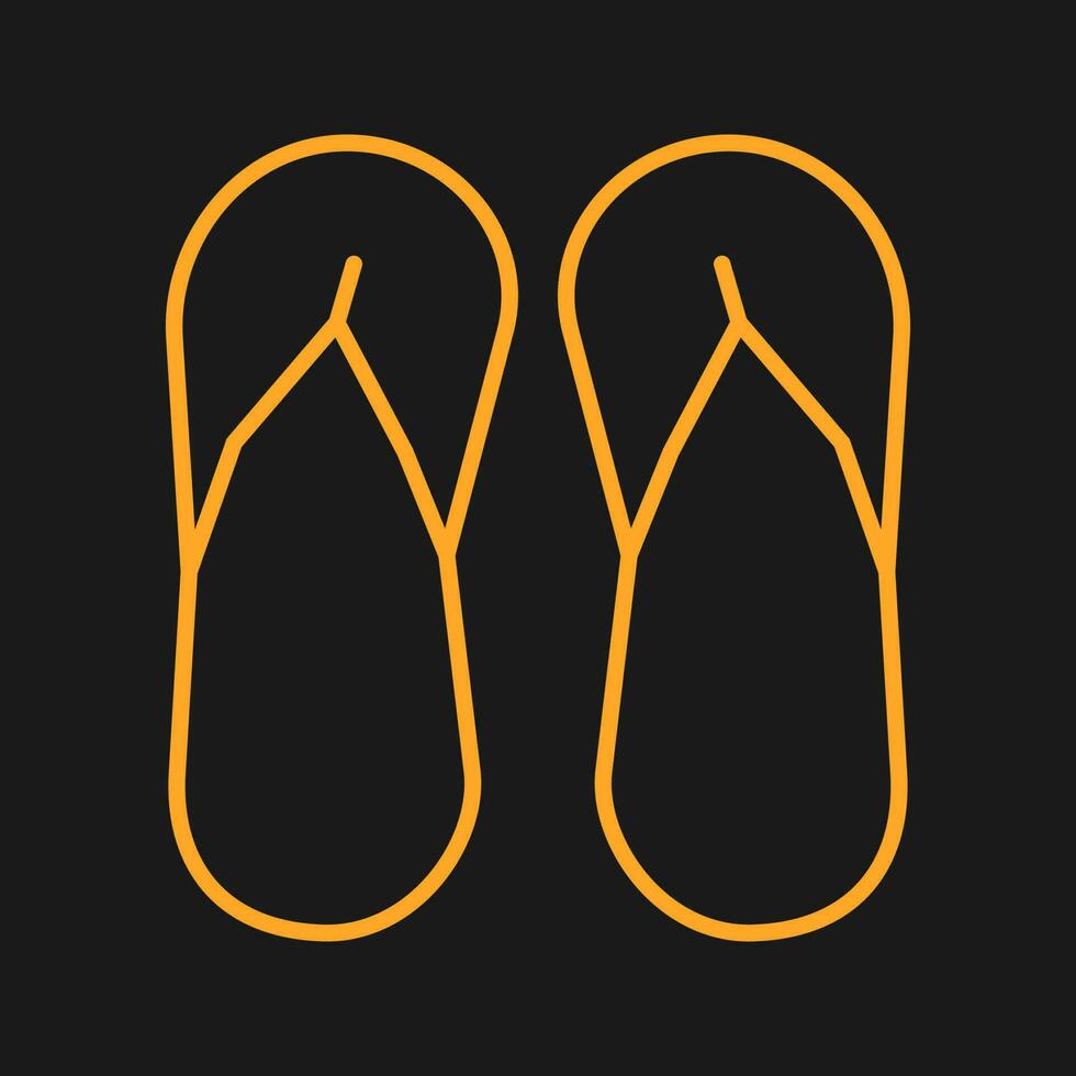 icône de vecteur de sandales