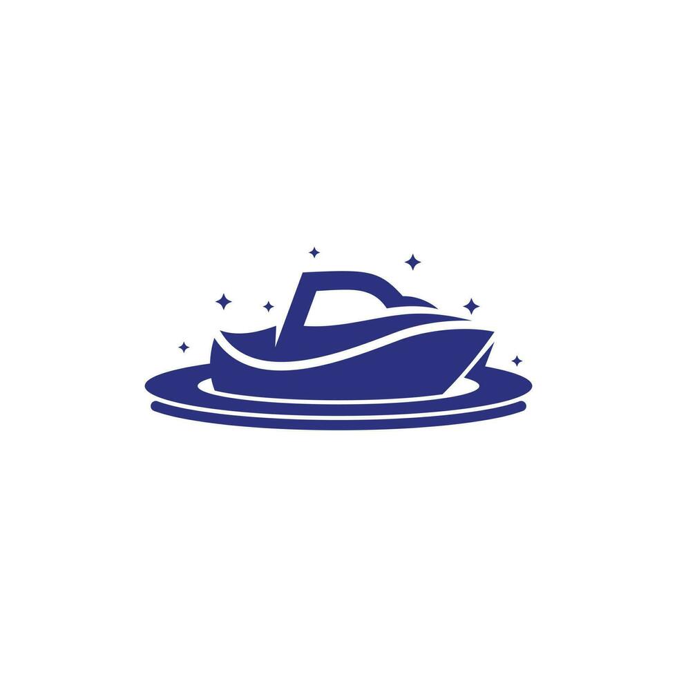 la vitesse bateau espace cercle Créatif logo conception vecteur