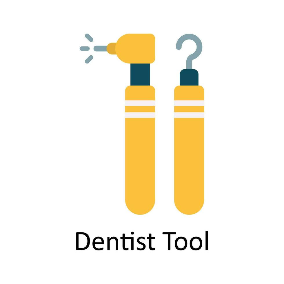 dentiste outil vecteur plat icône conception illustration. médical et soins de santé symbole sur blanc Contexte eps dix fichier