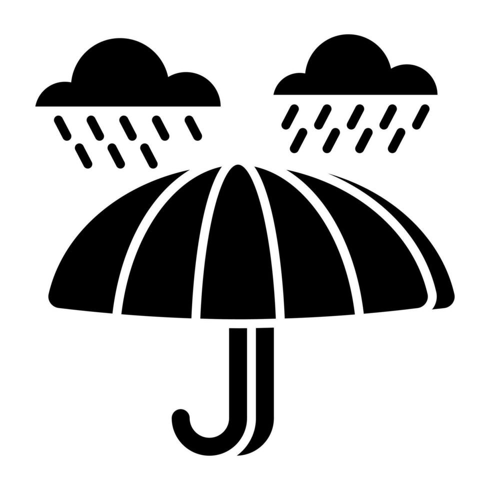 icône de pluie au design parfait vecteur