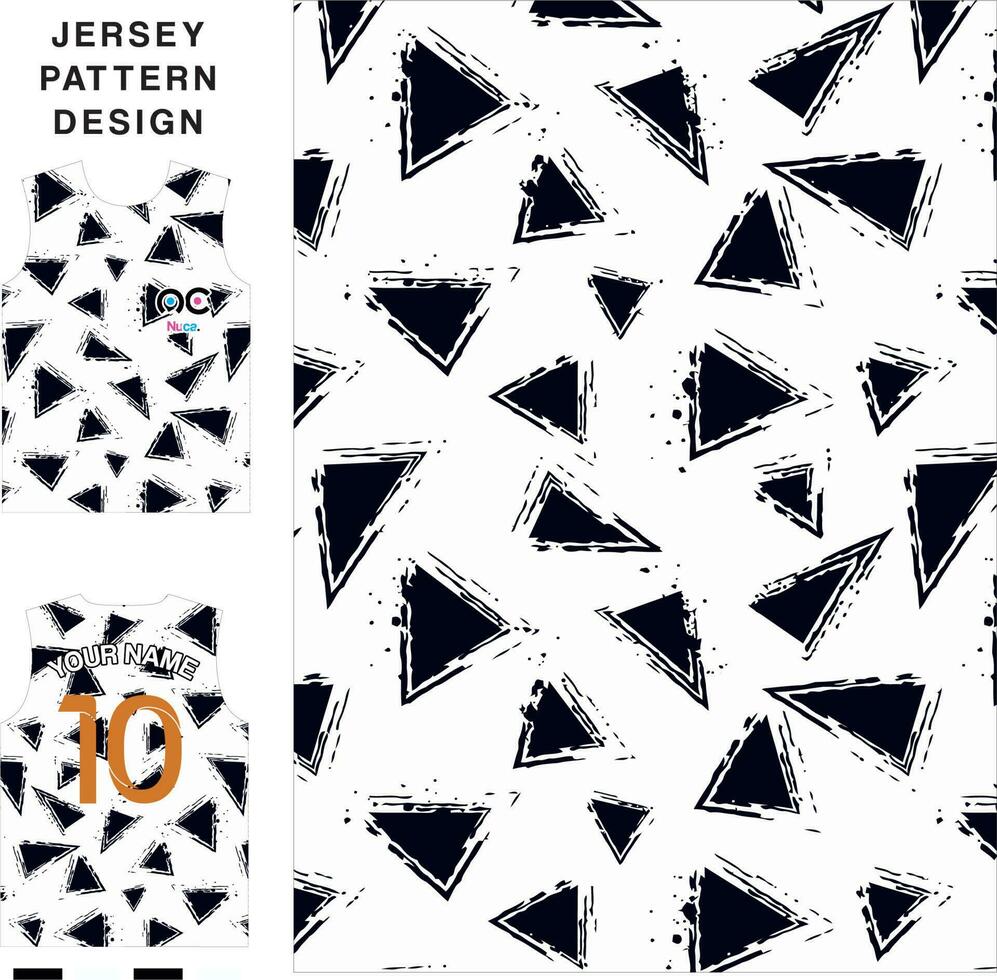 abstrait Triangle concept vecteur Jersey modèle modèle pour impression ou sublimation des sports uniformes Football volley-ball basketball e-sports cyclisme et pêche gratuit vecteur.