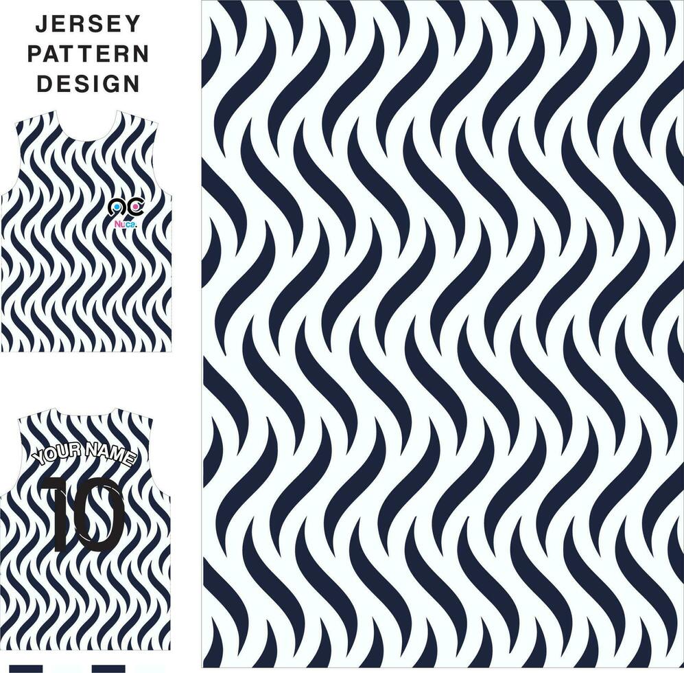 abstrait vague concept vecteur Jersey modèle modèle pour impression ou sublimation des sports uniformes Football volley-ball basketball e-sports cyclisme et pêche gratuit vecteur.