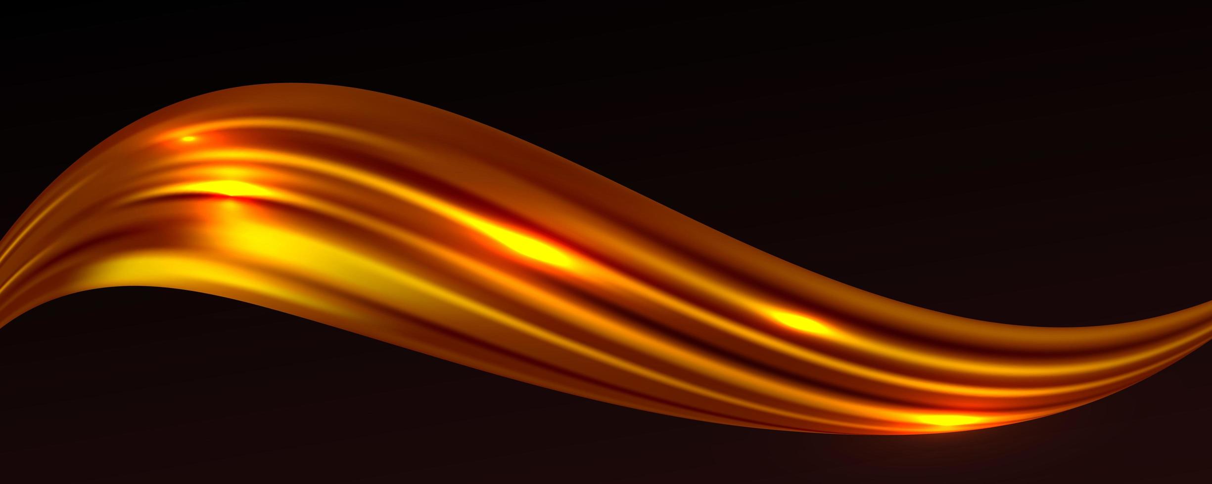 illustration vectorielle de tissu de soie dorée abstrait vecteur