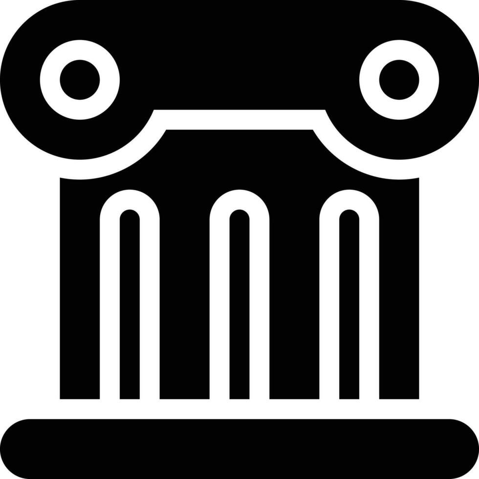 illustration vectorielle de pilier sur un fond. symboles de qualité premium. icônes vectorielles pour le concept et la conception graphique. vecteur