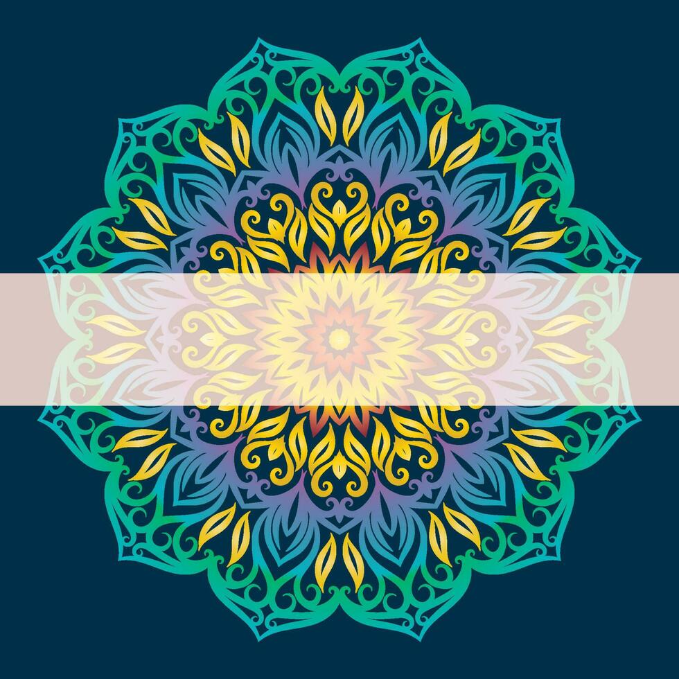 mandala vecteur illustration élément. floral ornement Contexte.