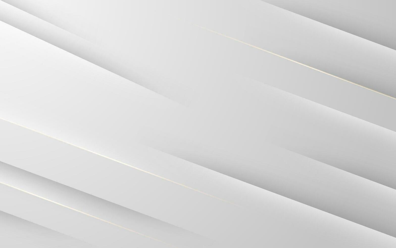 abstrait dynamique blanc gris papercut diagonale Bande avec or ligne ombre et lumière Contexte. eps10 vecteur