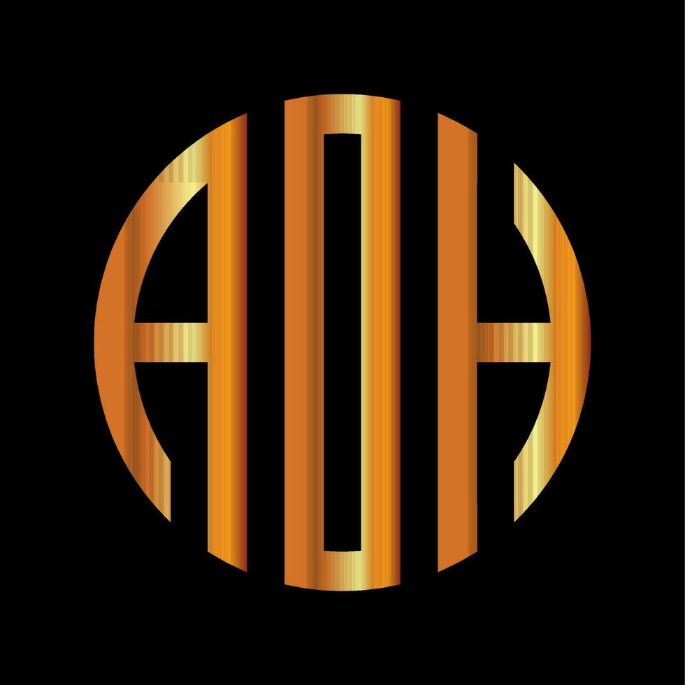 luxe monogramme affaires logo conception. vecteur