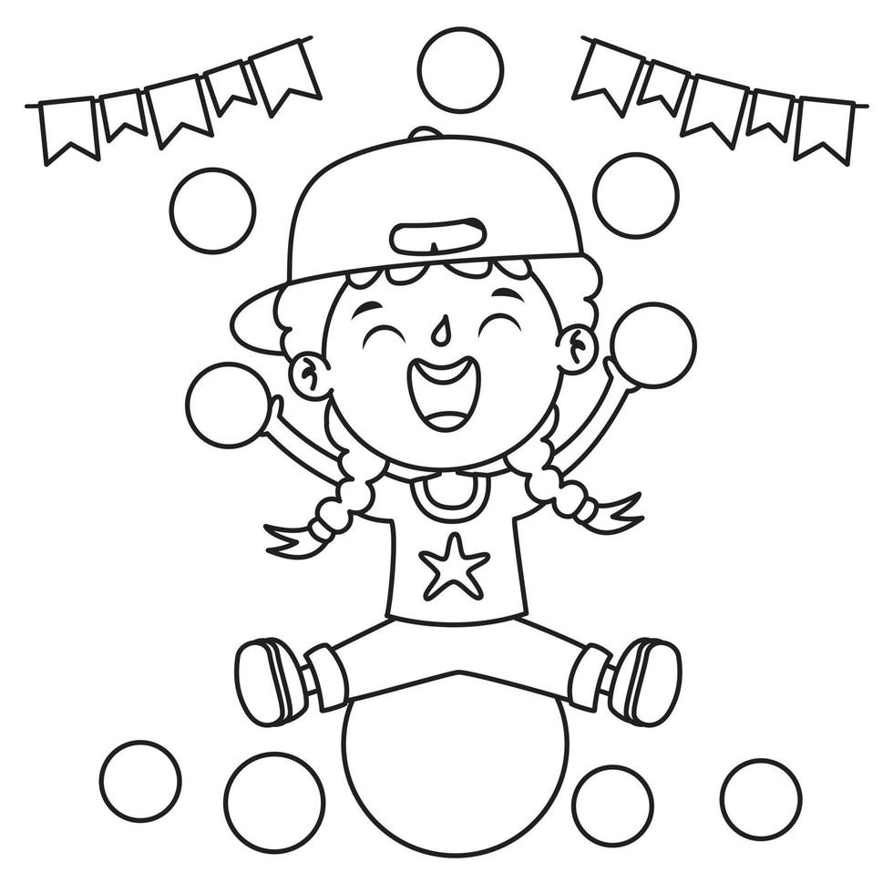 dessin au trait pour enfants coloriage vecteur