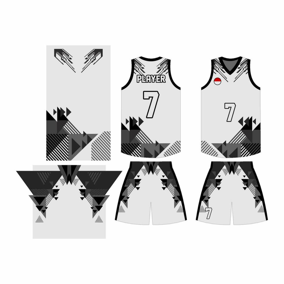 modèle Jersey basketball vecteur