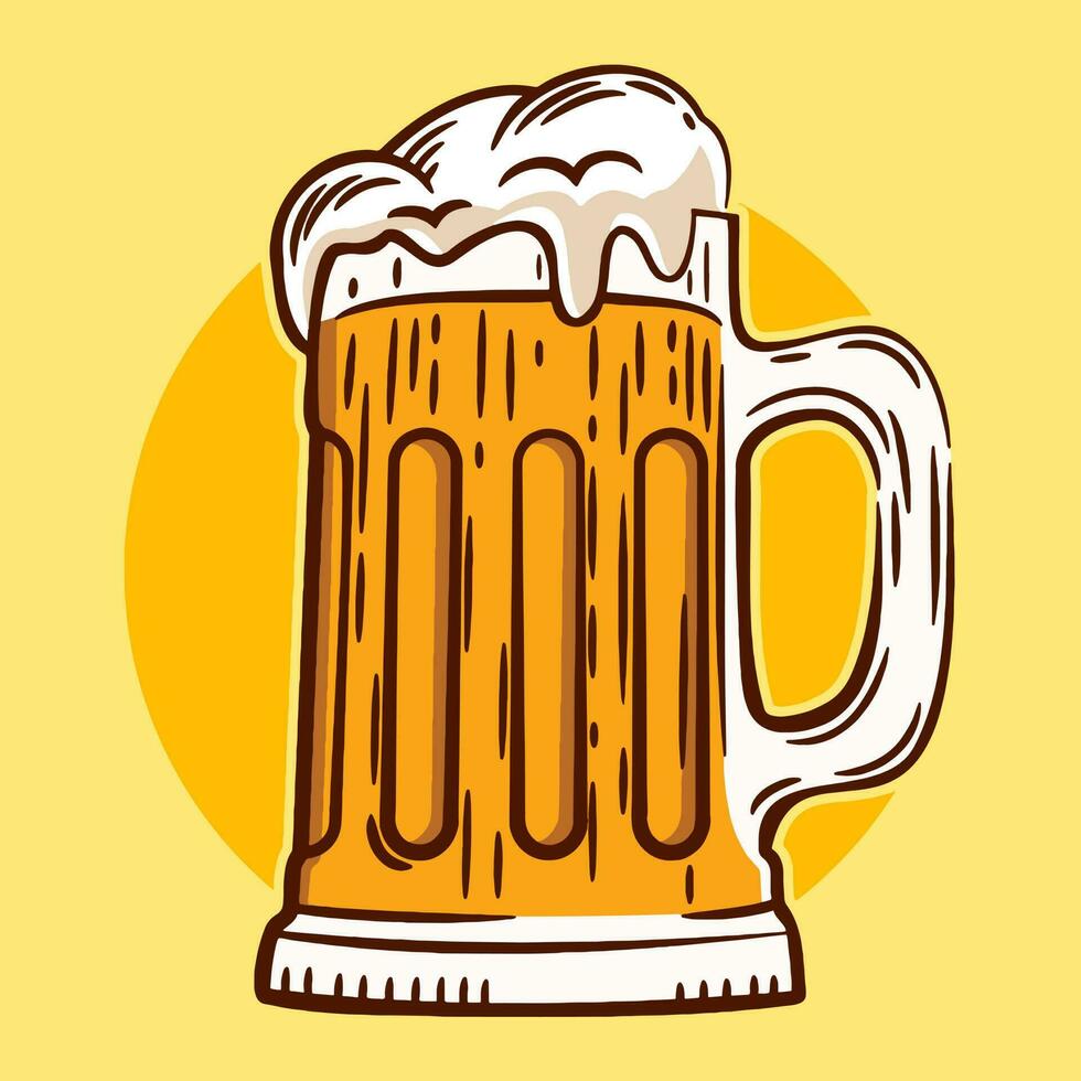 Bière vecteur art, illustration, icône et graphique