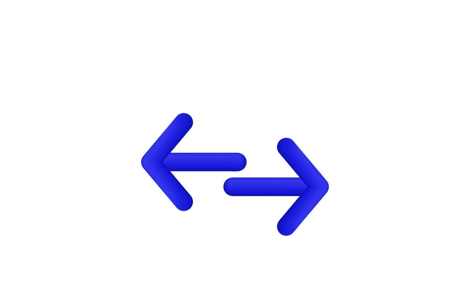 illustration vecteur 3d icône bleu double La Flèche symboles isolé sur Contexte