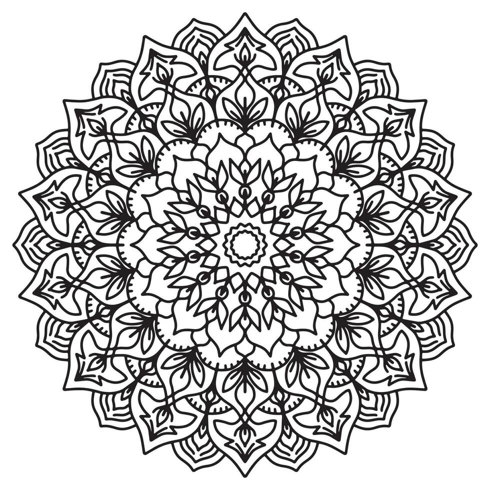 mandala modèle abstrait floral ornement vecteur