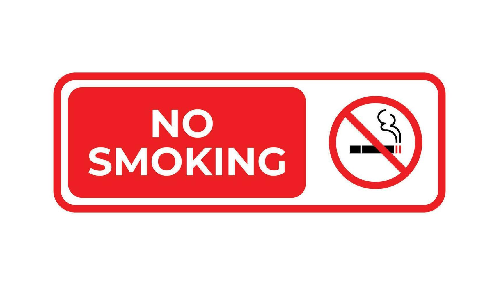 non fumeur zone signe. non fumeur vecteur signe.