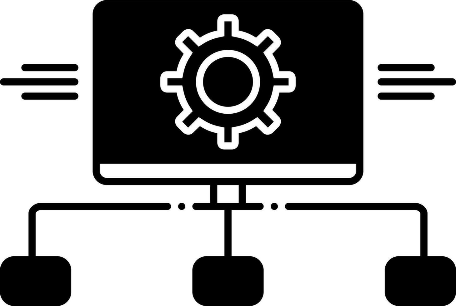 solide icône pour tâche une analyse vecteur