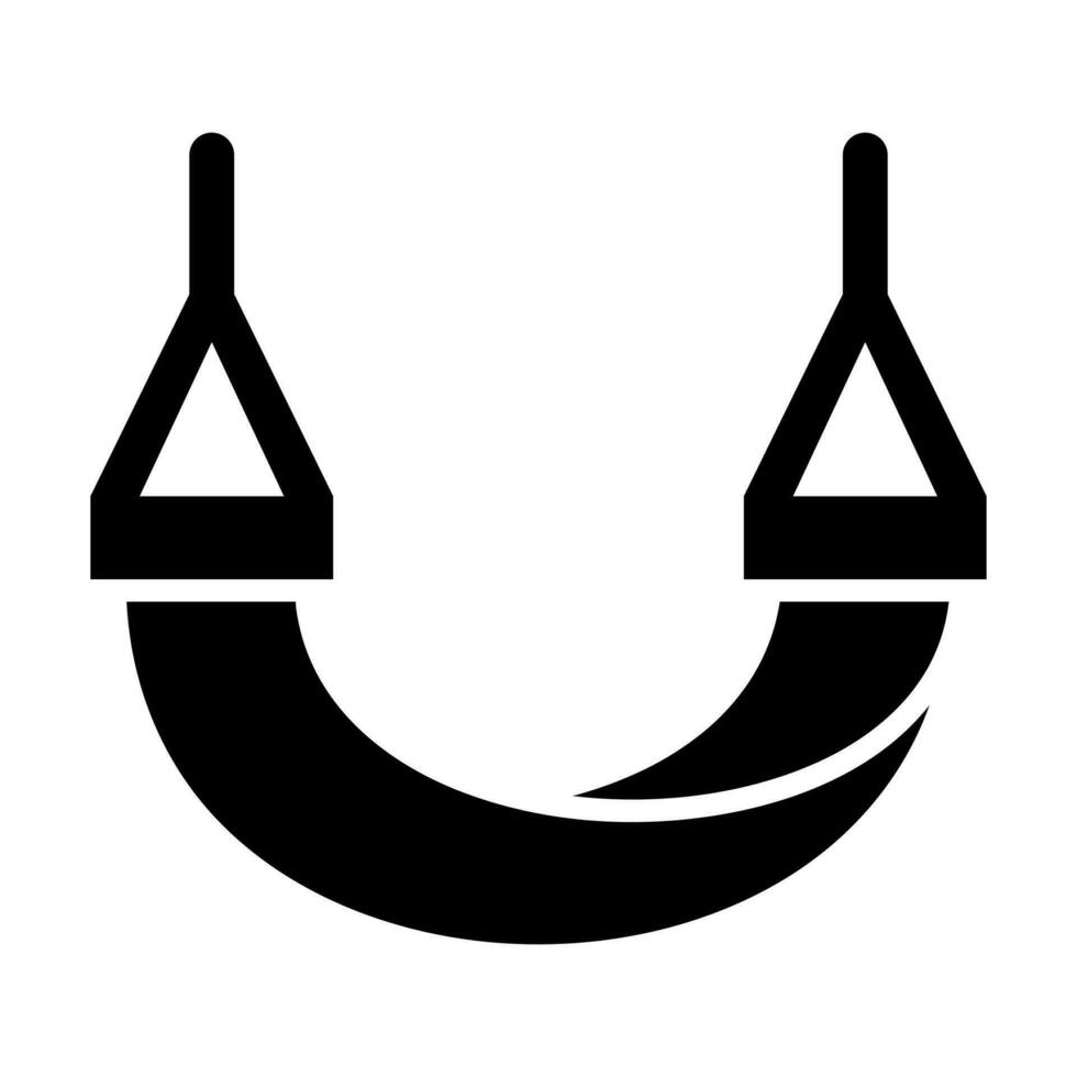 hamac vecteur glyphe icône conception