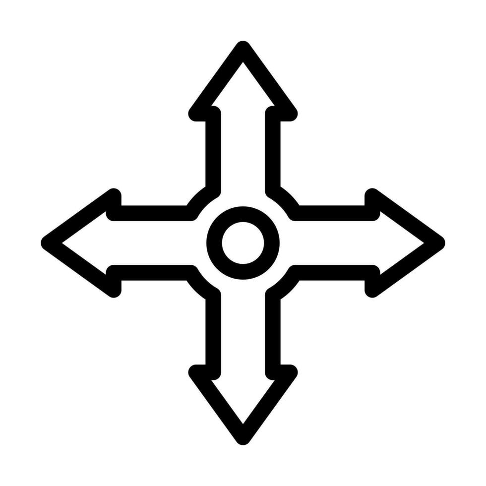 conception d'icône de flèches directionnelles vecteur